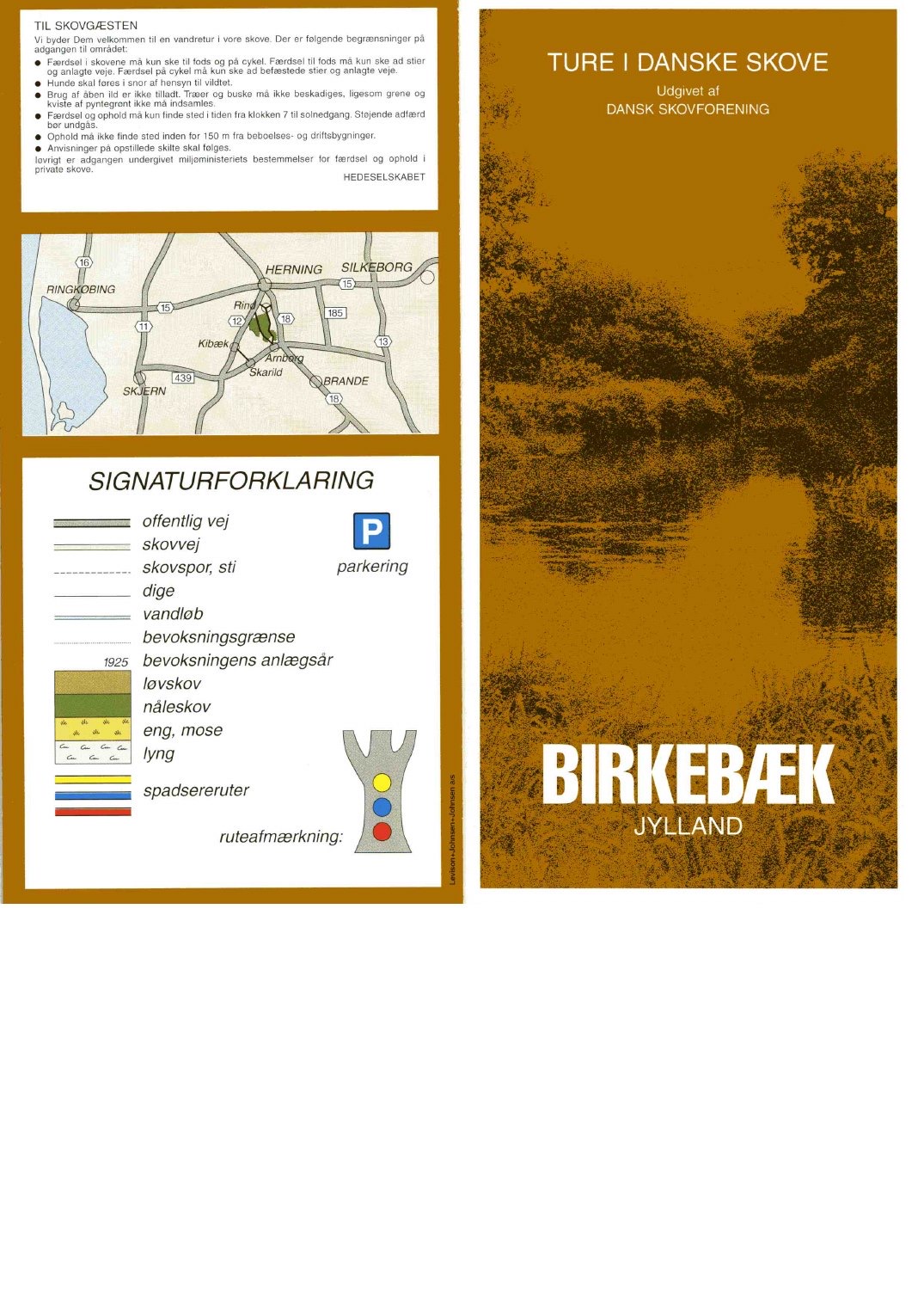 Birkeb&aelig;k Plantage folder, side 1